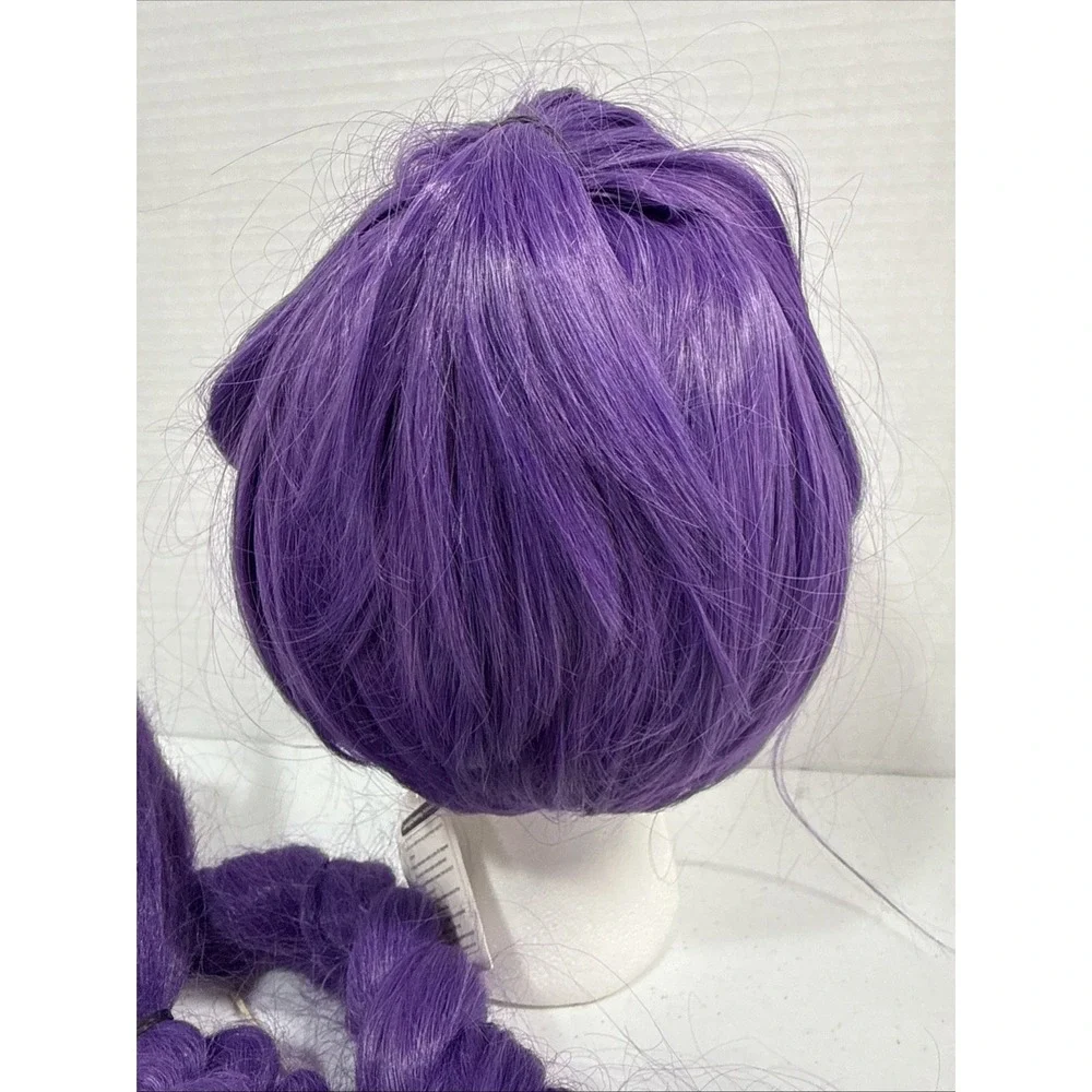 NEW TAG ! Mupul Short Straight Hair Wig & Long Braided Wig 36x2 Set Purple